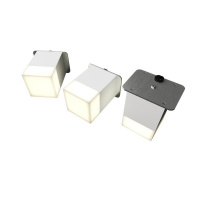 Светильник светодиодный RVE-LBX-LUMO20-PLAZA5010-3-GR квадрат грильято 3шт 40х40х60мм 8Вт встраиваемый 4000К бел. RVElektro RVE00003238