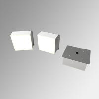 Светильник светодиодный RVE-LBX-PLAZA-10010-3-GR 24Вт 4000К 90х90х40мм встраив. квадрат грильято 3шт RVElektro RVE00008523