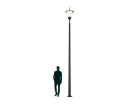 Светильник APEX LED 40 SK 3000K POLE 5M RAL9005 СТ 4732000080