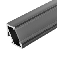 Профиль ALM-V60-2000 ANOD Black 2м алюминий Arlight 026694