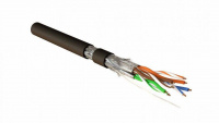 Кабель витая пара экранир. (S/FTP) кат. 7A 4 пары (23AWG) ож (solid) каждая пара в фольге общий экран-оплетка PE SFTP4-C7A-S23-OUT-PE-BK-500 Ч (уп.500м) Hyperline 444461