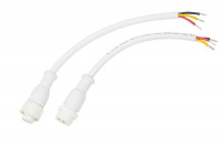 Кабель соединительный (3pin) герметичный (IP67) 3х0.5кв.мм 300В бел. Rexant 11-9530
