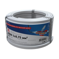 Провод ШВВП 2х0.75 (уп.50м) Rexant 01-8086-50