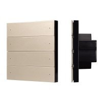 Панель кнопочная SMART-DMX512-801-22-8G-8SC-DIM-IN Gold (230В 2.4G) (IP20 пластик) INTELLIGENT ARLIGHT 039317