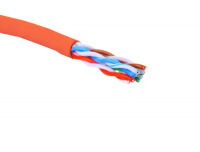Кабель U/UTP кат.5E 4 пары 24 AWG нгA-HF внутр. прокладки красн. коробка 305м Eurolan 19C-U5-12RD-B305