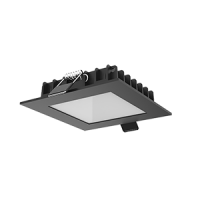 Светильник светодиодный Downlight 12Вт 3000К IP44 110х110х25 квадрат. встраив. матов. черн. RAL9005 VARTON V1-R0-T0354-10000-4401230