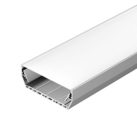 Профиль с экраном ALU-POWER-116-2000 ANOD+FROST 2м алюминий Arlight 021941