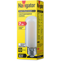 Лампа светодиодная филаментная 14 440 NLL-F-T39-7-230-4K-E27-FR FILAMENT матовая E27 176-264В 110мм NAVIGATOR 14440