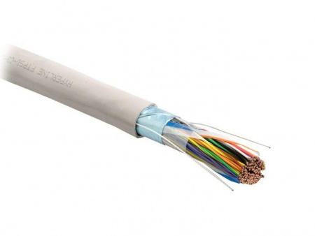 Кабель витая пара экранир. F/UTP кат. 3 50 пар (24 AWG) ож (solid) экран-фольга PVC -20град.C-+50град.C FUTP50-C3-S24-IN-PVC-GY Сер (м) Hyperline 19481