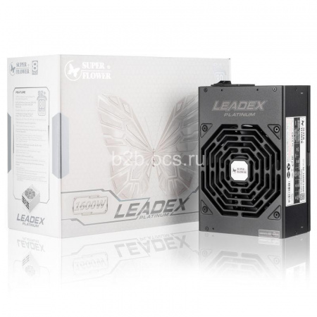 Блок питания SF-1600F14HP Power Supply Leadex Platinum 1600Вт ATX 140мм 14xSATA 5xPCI-E(6) 9xPCI-E(6+2) APFC 80+ Platinum Full Modular Super Flower 1000444271