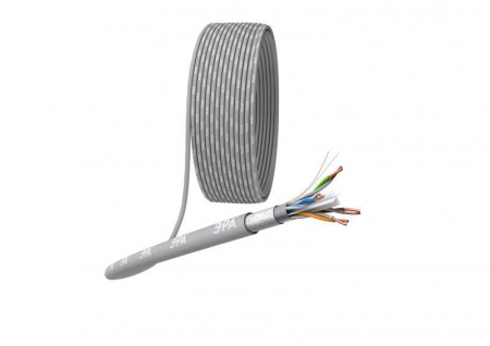 Кабель витая пара F/UTP 4х2х23 AWG Cat 6 CU PVC (уп.305м) ЭРА Б0053026