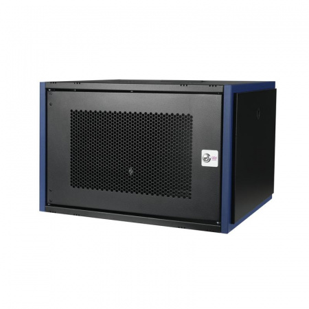Шкаф настенный 19дюйм 7U 600х450 дв. перф. черн. Datarex DR-620011