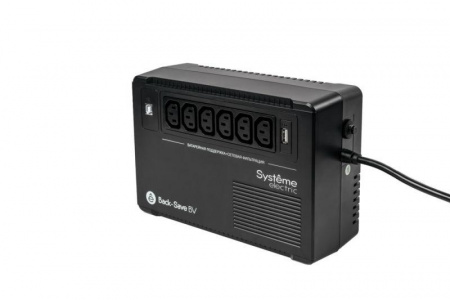 Источник бесперебойного питания Back-Save BV SE 600В.А AVR 6 С13 230В 1 USB-A SE BVSE600I
