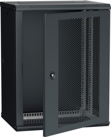 Шкаф LINEA W 15U 600х450мм перфорированная дверь RAL9005 ITK LWR5-15U64-PF