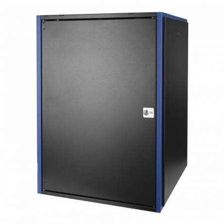 Шкаф настенный 19дюйм 18U 600х600 дв. метал. черн. Datarex DR-610421