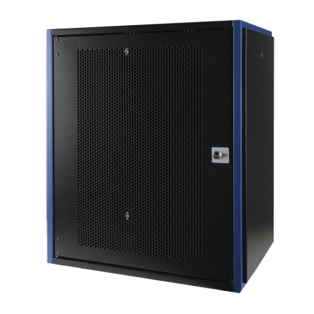 Шкаф настенный 19дюйм 15U 600х450 дв. перф. черн. Datarex DR-620311