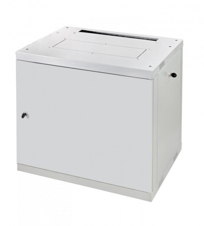 Шкаф настенный Racknet F30 18U 600х600 передняя дверь металлическая светл./сер. Eurolan 60W-18-66-30GY