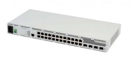 Коммутатор Ethernet 24 порта 10/100/1000BASE-T 4 порта 1000BASE-X/10GBASE-R L2 220В AC 12В DC ELTEX MES2424B