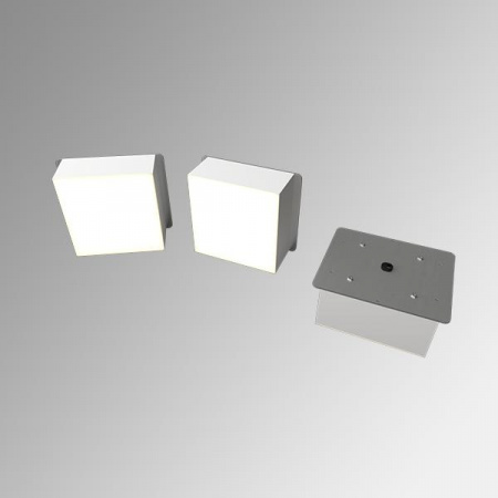 Светильник светодиодный RVE-LBX-PLAZA-10010-3-GR 24Вт 4000К 90х90х40мм встраив. квадрат грильято 3шт RVElektro RVE00008523