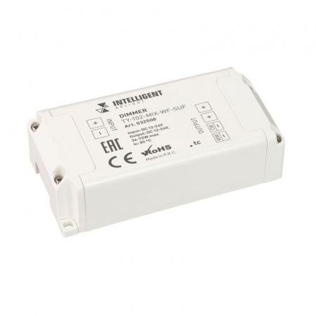 Диммер TY-102-MIX-WF-SUF (12-24В WI-FI 433MHz 2х3А) (IP20 пластик) INTELLIGENT ARLIGHT 032508