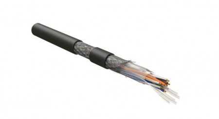 Кабель для сетей Industrial Ethernet кат. 5e 4х2х26 AWG многопров. жилы (patch) S/UTP PU ISUTP4-C5E-P26/30-PU-BK Ч (уп.500м) Hyperline 444058