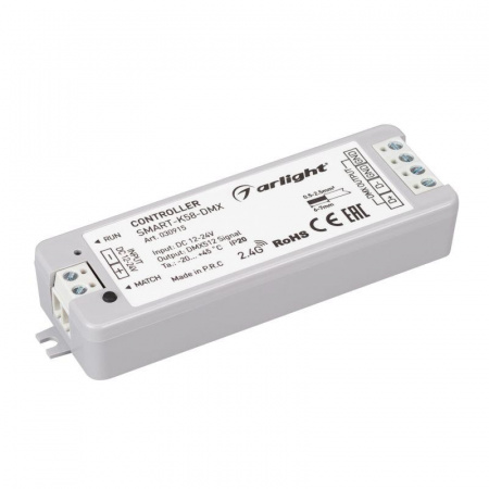 Контроллер SмАRT-K58-DMX (12-24В 2.4G) (IP20 пластик) Arlight 030915