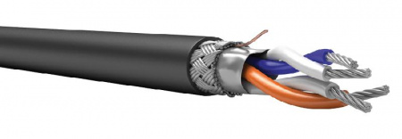 Кабель ТехноКИПнг(A)-HF 2x2x0.60 черный(м) СПКБ Техно00-00001564