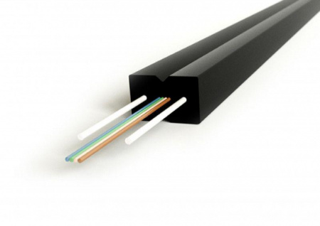 Кабель FO-FTTH-IN-9S-2-LSZH-BK волоконно-оптический 9/125 (SMF-28) одномод. 2 волокна самонесущий со свободно улож. волокнами (FTTH) гибкий для внутр. прокл. LSZH черн. Hyperline 358922