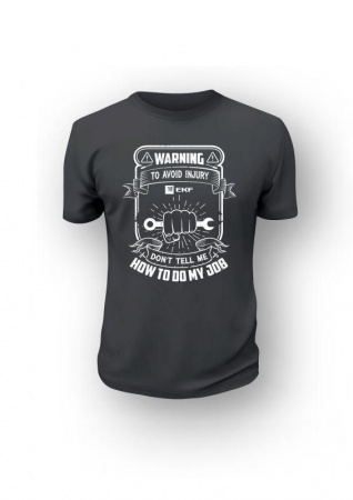 Футболка "Avoid injury" XL черн. EKF 78963