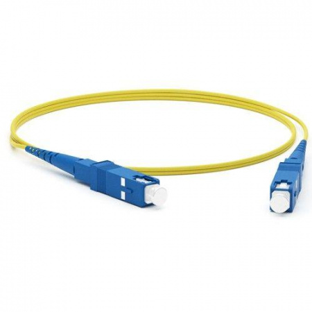 Патч-корд FC-S2-9-SC/UR-SC/UR-H-0.5M-LSZH-YL волоконно-оптический (шнур) SM 9/125 (OS2) SC/UPC-SC/UPC simplex LSZH 0.5м Hyperline 243308