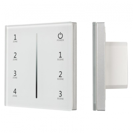 Панель Sens SMART-P29-DIM White (230В 4 зоны 2.4G) (IP20 пластик) Arlight 027103