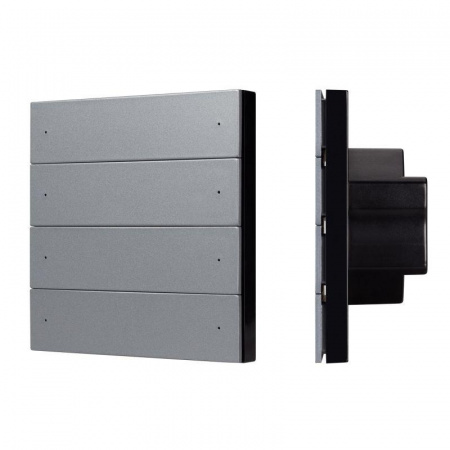Панель кнопочная SMART-DMX512-801-22-8G-8SC-DIM-IN Grey (230В 2.4G) (IP20 пластик) INTELLIGENT ARLIGHT 039315