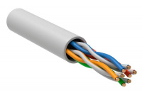 Кабель витая пара U/UTP кат.5E 4х2х24AWG solid LSZH нг(А)-LSLTx бел. (305м) (м) ITK LC1-C5E04-128