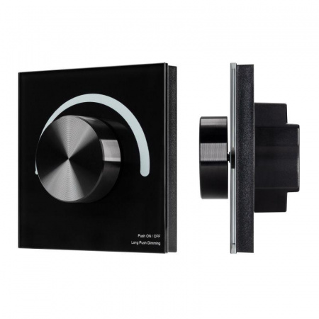 Панель SMART-P1-DIM-G-IN Black (3В Rotary 2.4G) (IP20 пластик) Arlight 033753