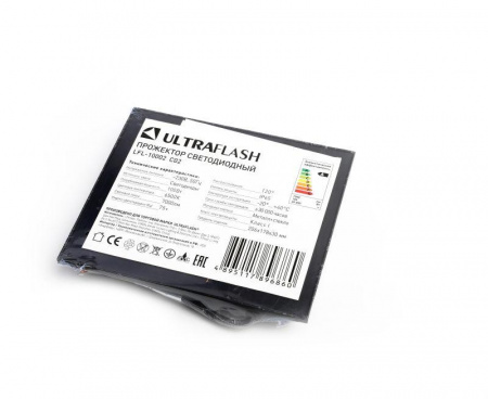 Прожектор светодиодный LFL-10002 C02 LED SMD 100 Вт 230В 6500К черн. Ultraflash 15128