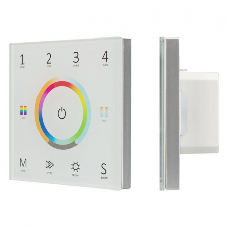 Панель Sens SмАRT-P67-MULTI White (230В 4 зоны 2.4G) (IP20 пластик) Arlight 028321