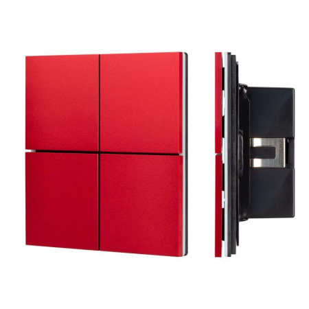 Панель кнопочная KNX-304-23-IN Rose Red (BUS Frameless) (IP20 металл) INTELLIGENT ARLIGHT 039664