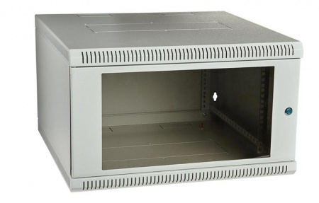 Шкаф телекоммуникационный настенный сварной 19дюйм 9U 600х500 ШТ-НСс-9U-600-500-С дверь стекло ССД 130411-00745
