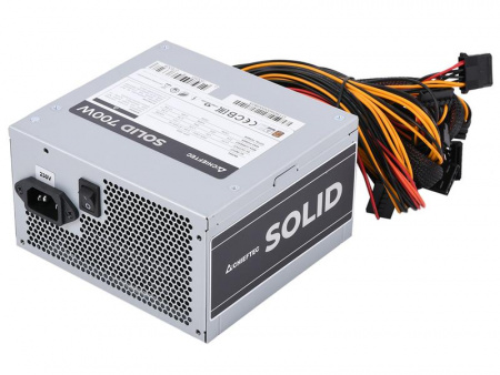 Блок питания Chieftec GPP-700S Solid 700W ATX-12V V.2.3 PSU with 12см Fan active PFCEfficiency 85%230V Chieftec GPP-700S