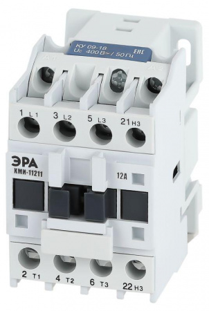 Контактор PRO KKM11-012-400-01-E КМИ-11211 12А 400В/АС3 1НЗ Эра Б0050430