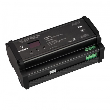 Диммер SMART-TRIAC-DIM-DIN (230В 6А) (IP20 пластик) Arlight 033761