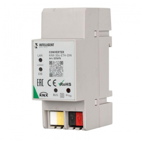 Конвертер KNX-304-ETH-DIN (BUS) пластик INTELLIGENT ARLIGHT 025676