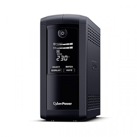 Источник бесперебойного питания Line-Interactive VP1000EILCD 1000В.А/550Вт USB/RS-232/RJ11/45 (6 IEC С13) CyberPower 1000612288