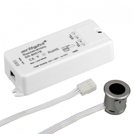 Датчик-ИК SR-8001B Silver (220В 500Вт IR-Sensor) Arlight 020208