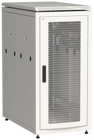 Шкаф сетевой 19дюйм  LINEA N 28U 600х1000мм перфорированные двери сер. ITK LN35-28U61-PP