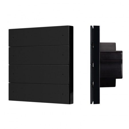 Панель кнопочная SMART-DMX512-801-22-8G-8SC-DIM-IN Black (230В 2.4G) (IP20 пластик) INTELLIGENT ARLIGHT 039316