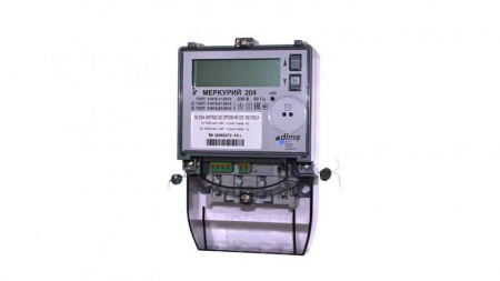 Счетчик Меркурий 204 ARTMX2-02 DPOB.G 1ф многотариф. МСК Инкотекс М0000066540