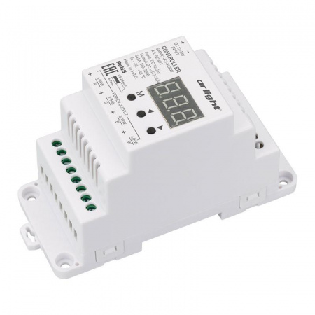 Контроллер SMART-K3-RGBW (12-36В 4х5А DIN 2.4G) (IP20 пластик) Arlight 022493