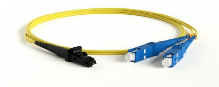 Патч-корд FC-D2-9-MTRJM/UR-SC/UR-H-3M-LSZH-YL волоконно-оптический SM 9/125 (OS2) MTRJ(папа)/UPC-SC/UPC 2мм duplex LSZH 3м Hyperline 244755