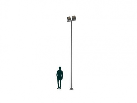 Светильник LEADER LED 2x100 D75 4000K K-POLE 7M D136 RAL9005 СТ 4350000070